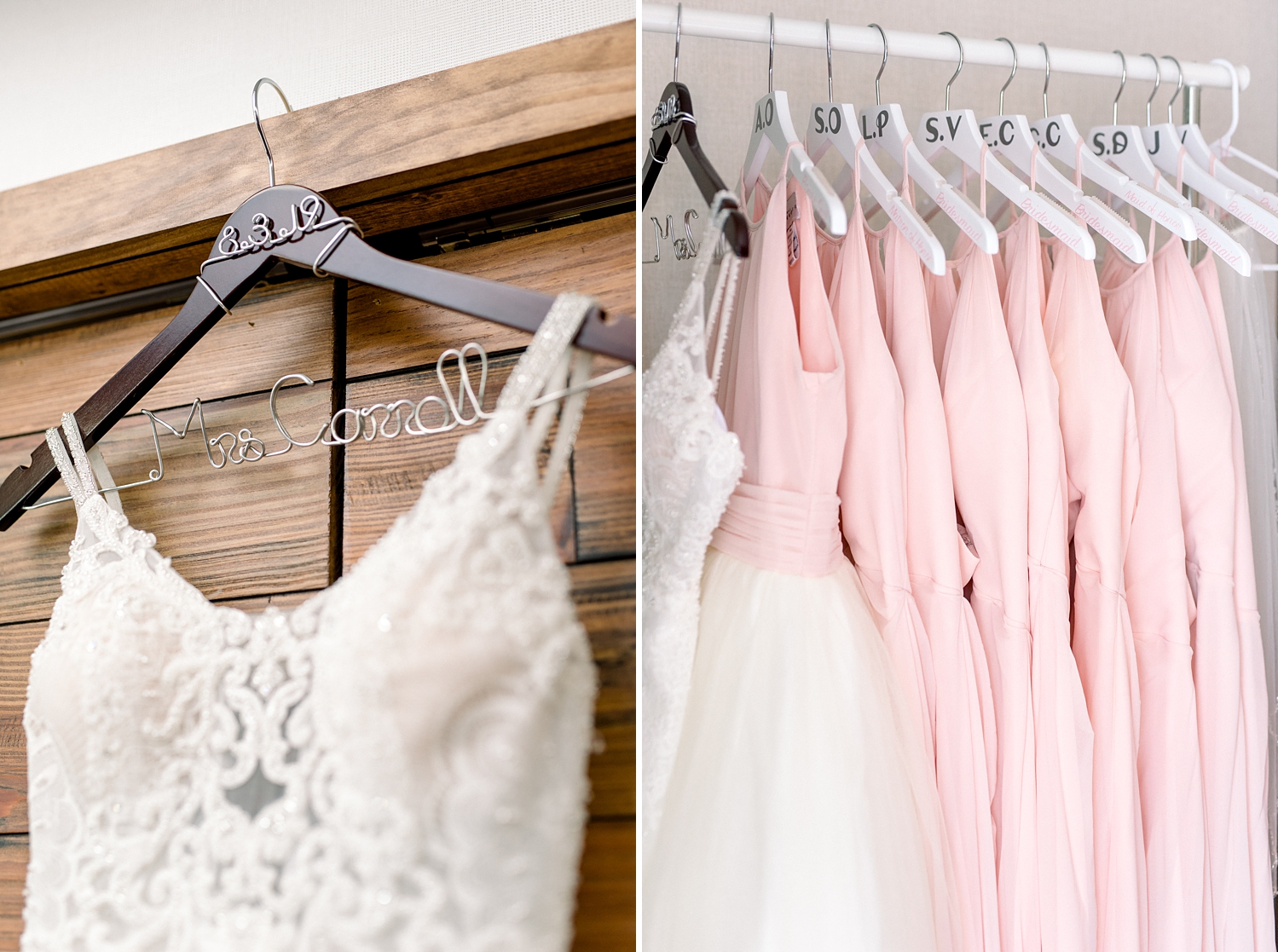 Custom bridesmaids hangers